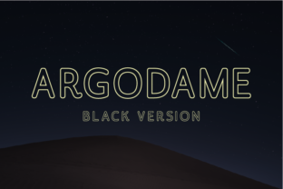Argodame Outline Black: A Modern Sans Serif for Elegant Branding