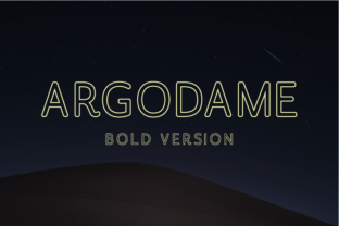 Argodame Outline Bold: A Modern Typeface