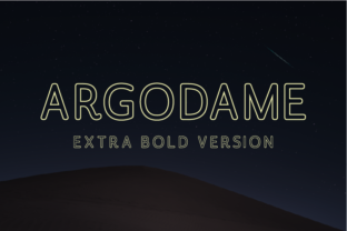 Argodame Outline Extra Bold Font