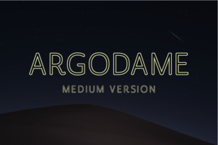 Argodame Outline Medium: A Modern Sans Serif Font