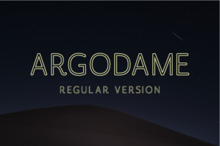 Argodame Outline Regular: A Modern Typeface