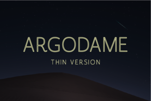 Argodame Outline Thin Font