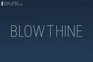 Blowthine: A Delicate Sans Serif Font