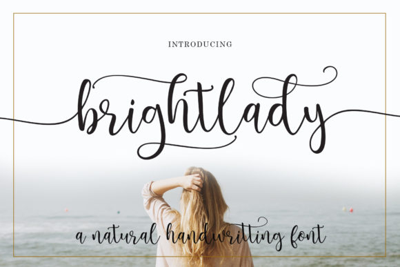 Brightlady Font: Elegant Script for Editorial Design