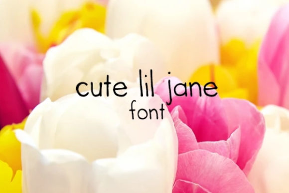 Cute Lil Jane Font for Web Design