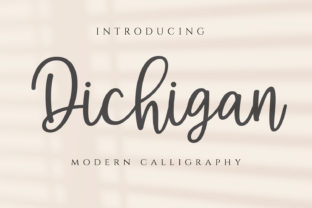 Dichigan: A Handwritten Font for Elegant Design