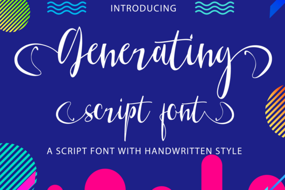 Generating: A Handwritten Font for Elegant Design