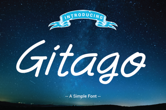 Gitago: A Handwritten Font for Creative Projects