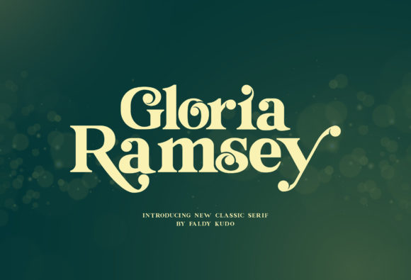 Gloria Ramsey Font for Editorial Design