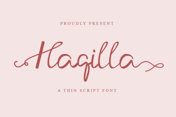 Haqilla: A Elegant Handwritten Font