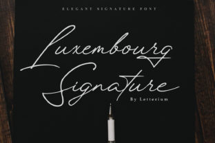 Luxembourg Signature Font Review