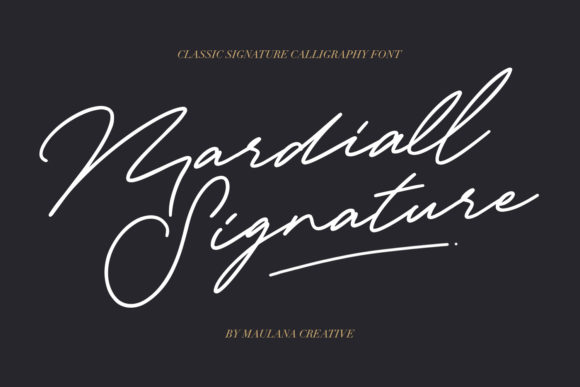 Mardiall Signature: Elegant Script Font