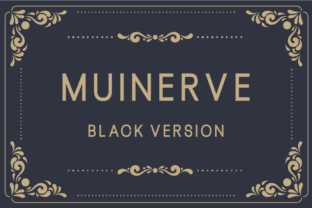 Muinerve Black Font for Crafters
