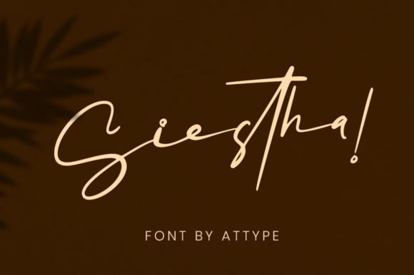 Siestha: A Handwritten Font for Web Design