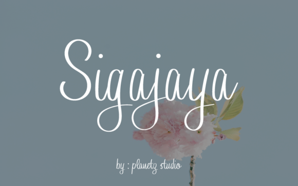 Sigajaya: A Elegant Handwritten Font