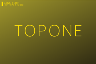 Topone: A Modern Sans Serif for Creative Design