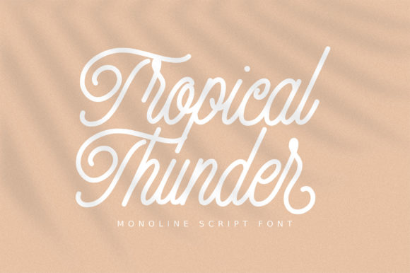 Tropical Thunder: A Font for Bold Campaigns