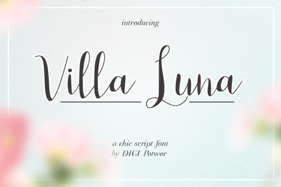 Villa Luna: A Font for Elegant Branding
