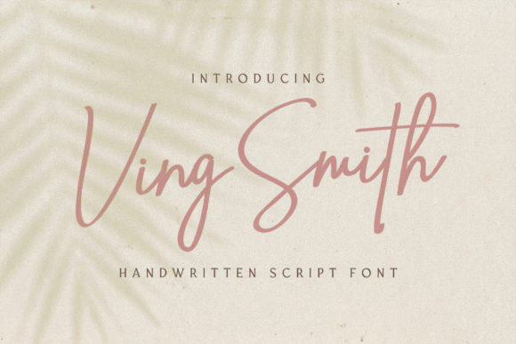 Ving Smith Font: Elegant Script for Editorial Design